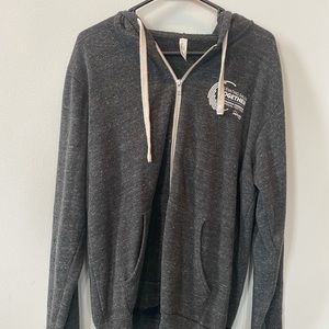 Canvas Zip Up Hoodie
